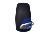 Кожаный футляр для ключа BMW Leather Key Case M sport Blue Black