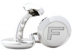Запонки Jaguar F-type 'F' Cufflinks Silver
