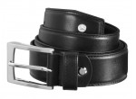 Мужской ремень Mercedes-Benz Men's Leather Belt, Black, 2013