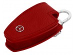 Кожаный футляр для ключей Mercedes-Benz Leather Key Case Red